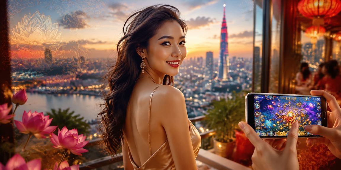 Người chơi trải nghiệm game bắn cá tại bãi biển TP.HCM